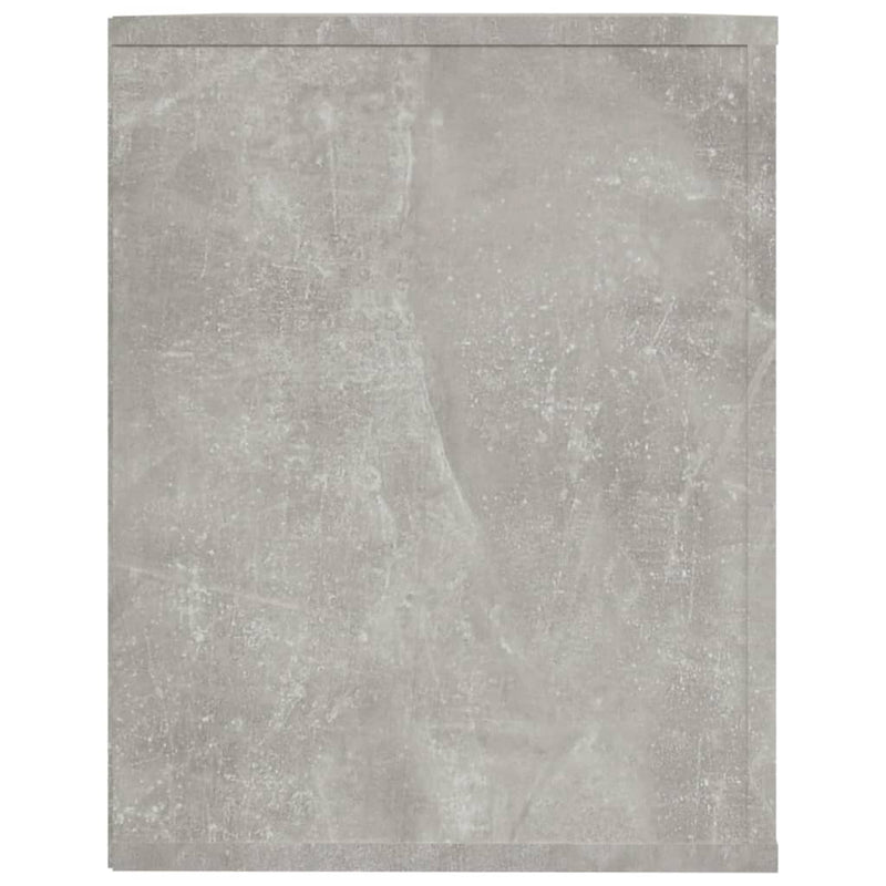 vidaXL betonszürke szerelt fa cipőtartó 75 x 35 x 45 cm