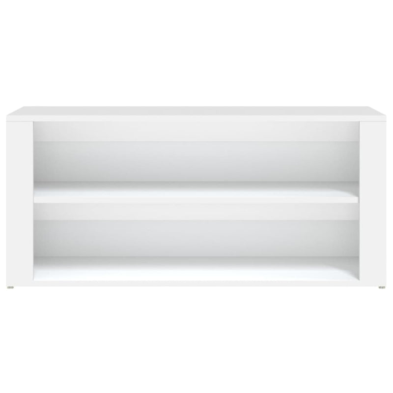 vidaXL fehér szerelt fa cipőtartó 100x35x45 cm