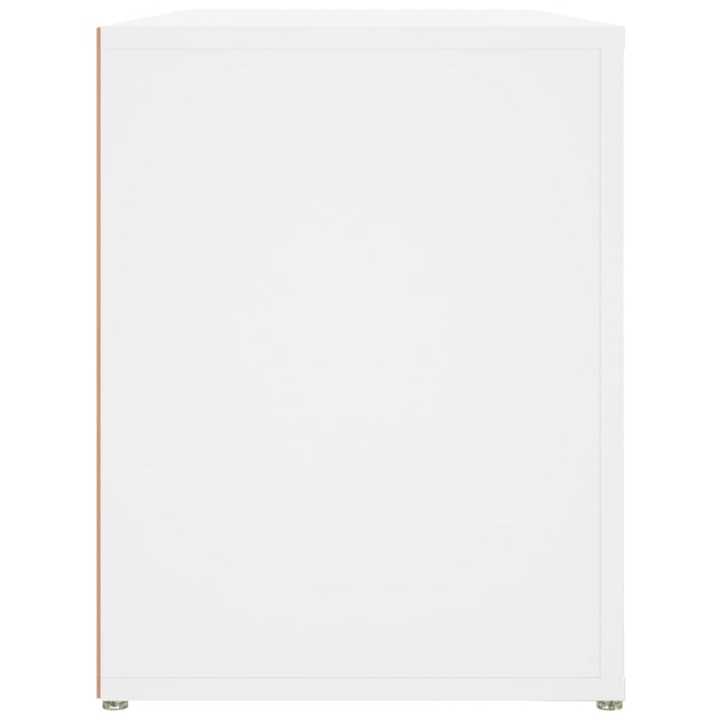 vidaXL fehér szerelt fa cipőtartó 100x35x45 cm