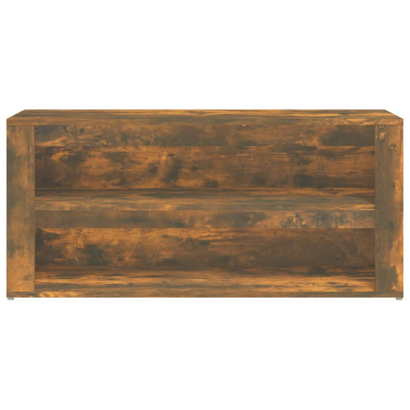 vidaXL füstös tölgy színű szerelt fa cipőtartó 100x35x45 cm