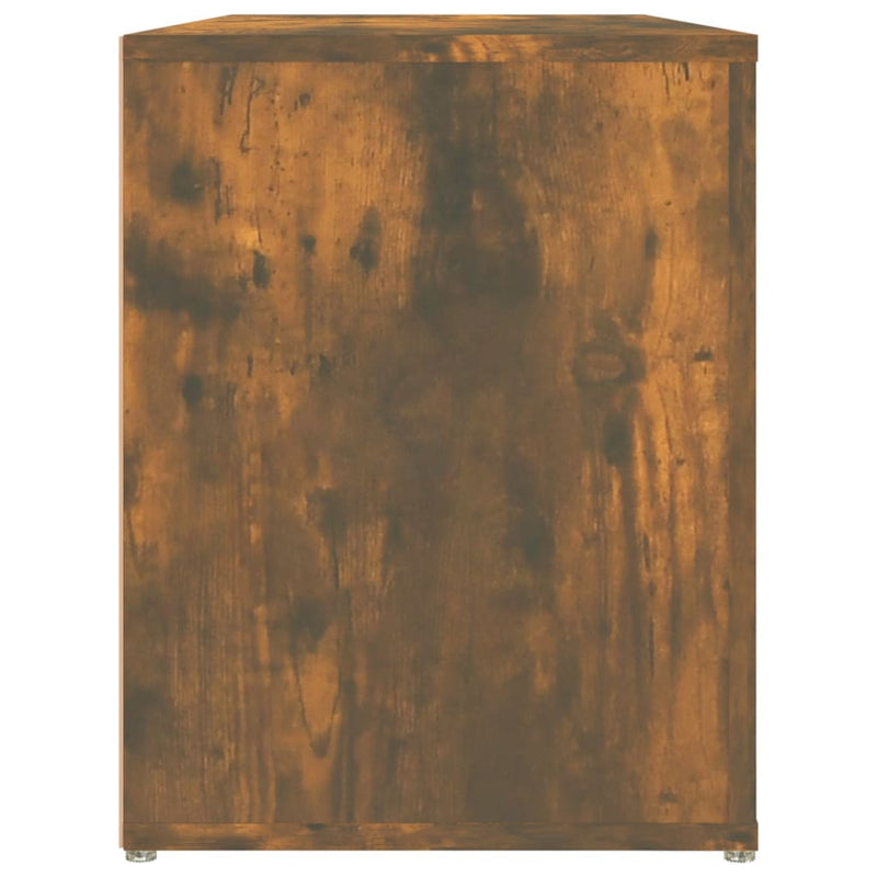 vidaXL füstös tölgy színű szerelt fa cipőtartó 100x35x45 cm