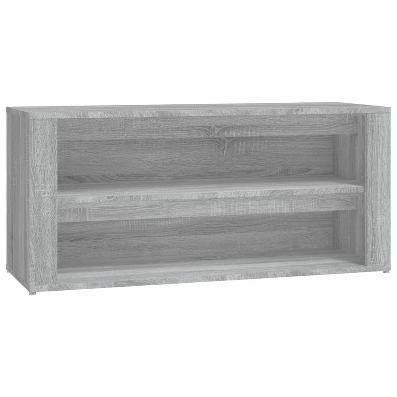 vidaXL szürke sonoma színű szerelt fa cipőtartó 100x35x45 cm