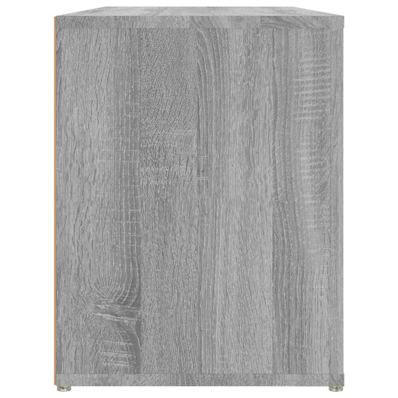vidaXL szürke sonoma színű szerelt fa cipőtartó 100x35x45 cm