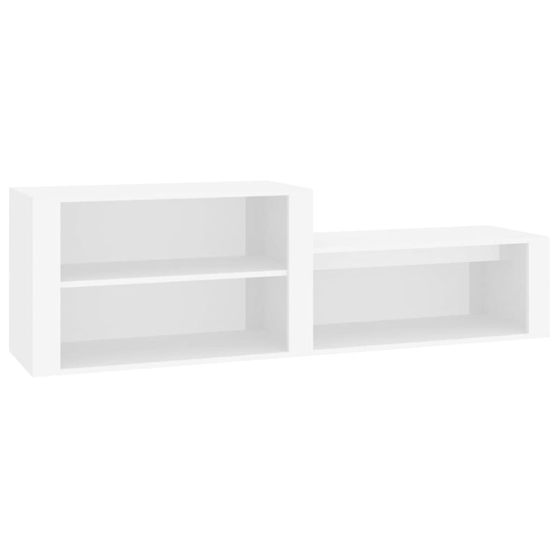 vidaXL fehér szerelt fa cipősszekrény 150x35x45 cm