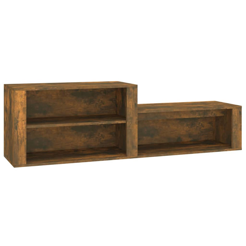vidaXL füstös tölgy színű szerelt fa cipősszekrény 150x35x45 cm