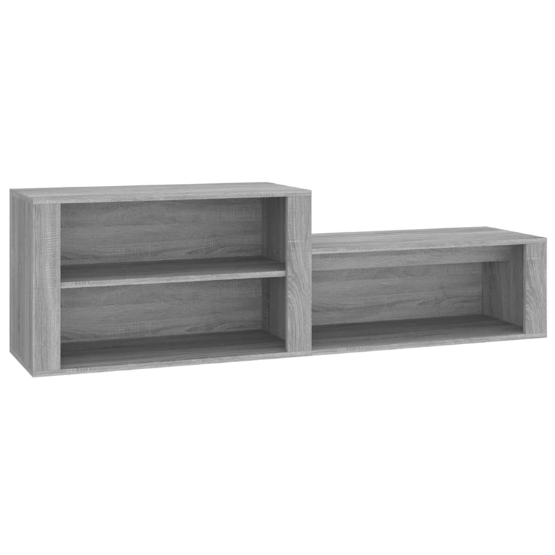 vidaXL szürke sonoma színű szerelt fa cipősszekrény 150x35x45 cm