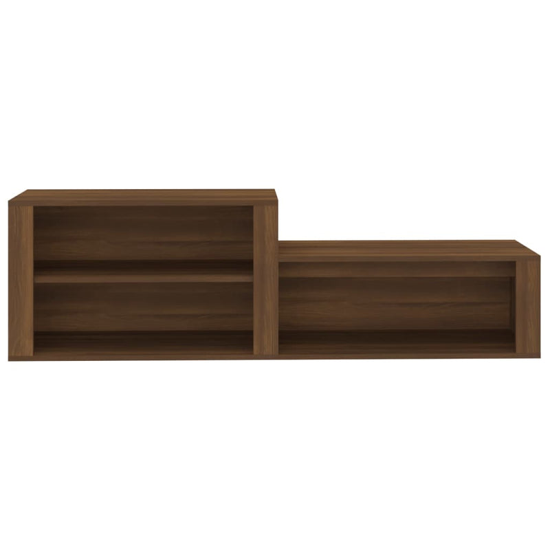 vidaXL barna tölgyszínű szerelt fa cipősszekrény 150x35x45 cm