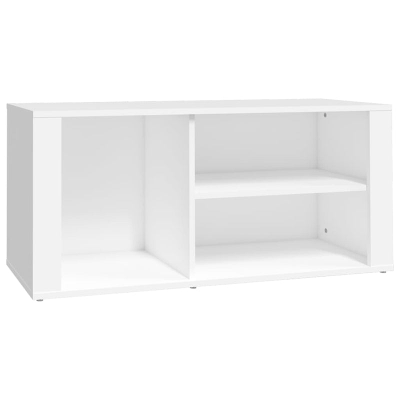 vidaXL fehér szerelt fa cipősszekrény 100x35x45 cm