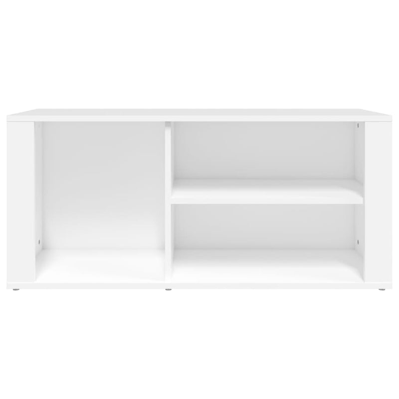 vidaXL fehér szerelt fa cipősszekrény 100x35x45 cm