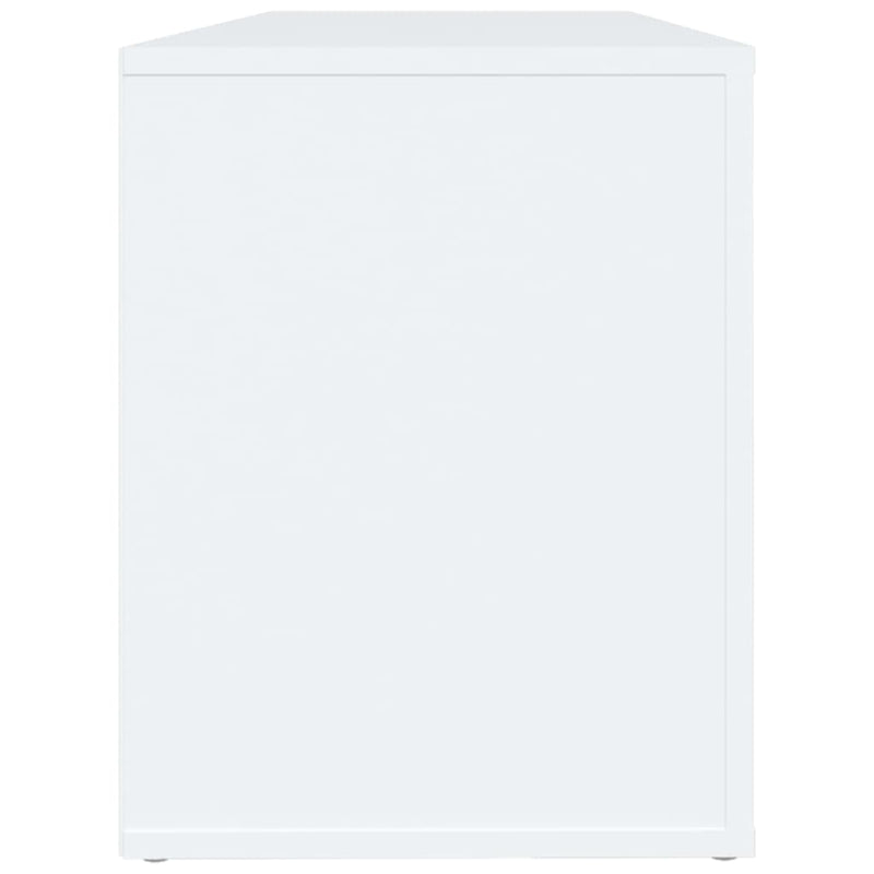 vidaXL fehér szerelt fa cipősszekrény 100x35x45 cm