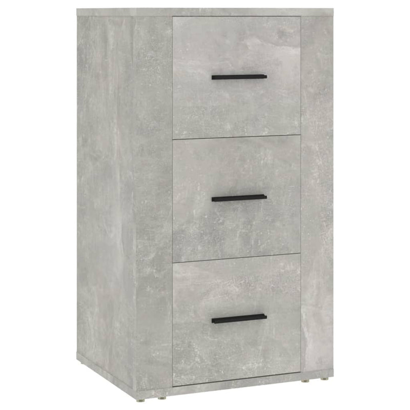 vidaXL betonszürke szerelt fa tálalószekrény 40x33x70 cm