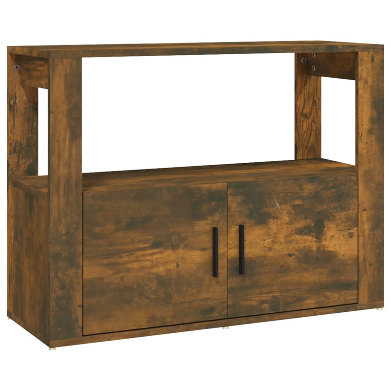 vidaXL füstös tölgy színű szerelt fa tálalószekrény 80x30x60 cm