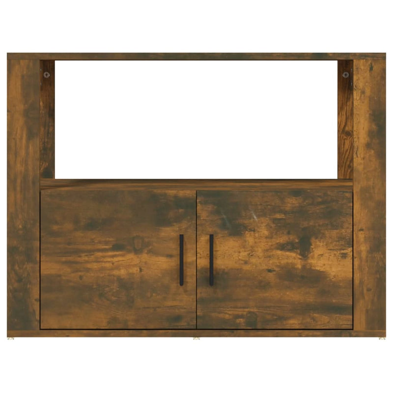 vidaXL füstös tölgy színű szerelt fa tálalószekrény 80x30x60 cm