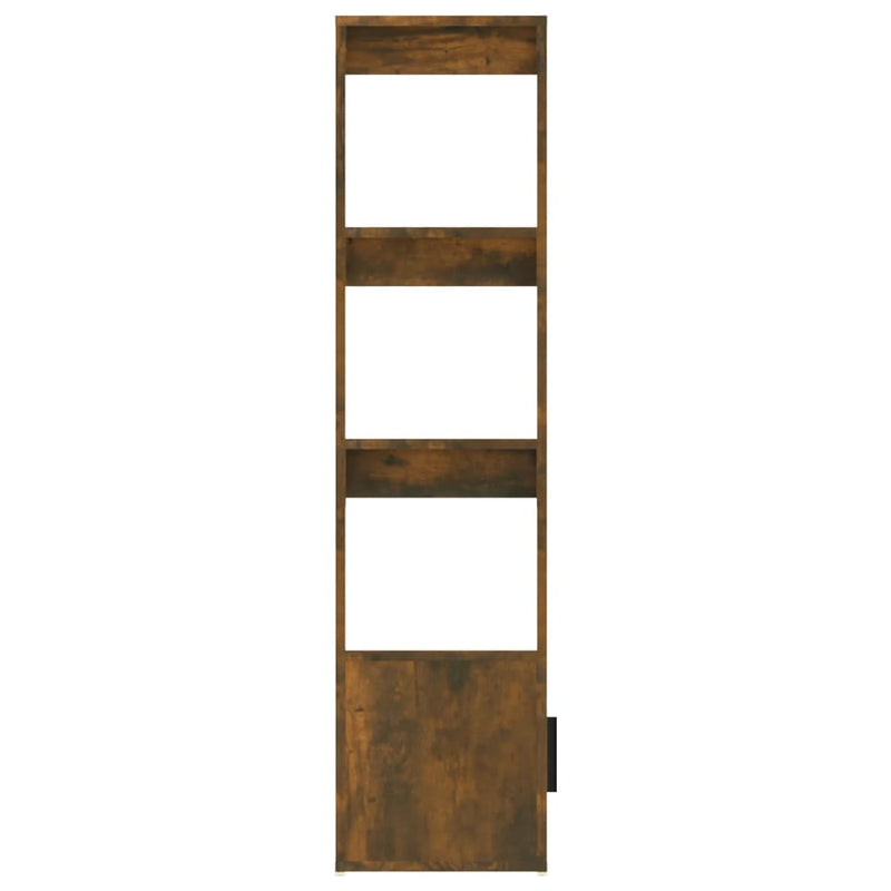 vidaXL füstös tölgy színű szerelt fa tálalószekrény 80x30x119,5 cm