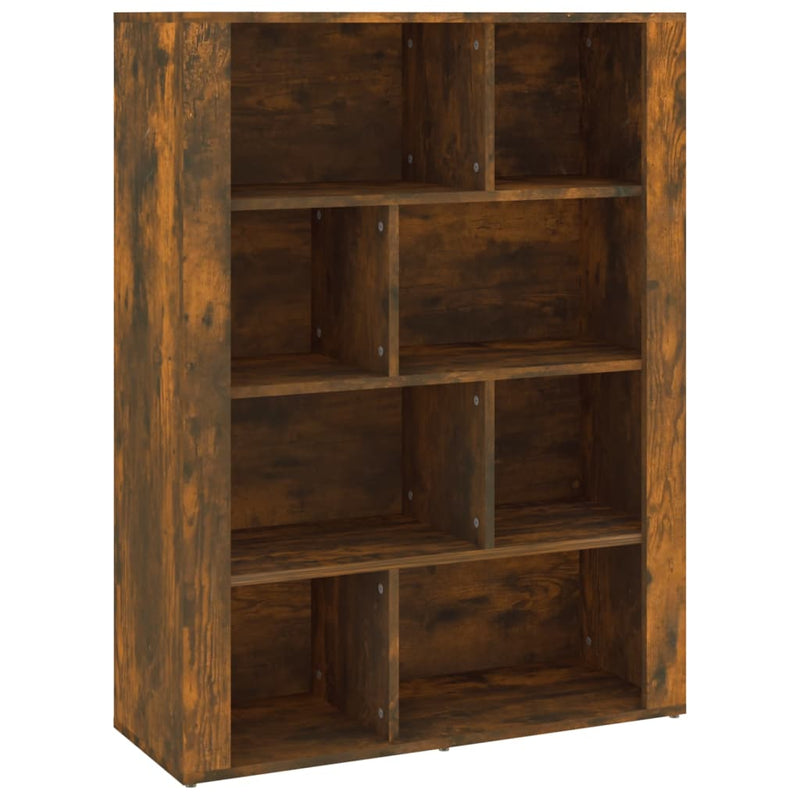 vidaXL füstös tölgy színű szerelt fa tálalószekrény 80x30x106 cm