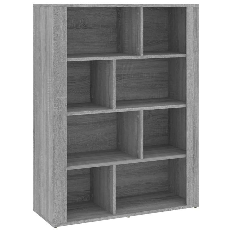 vidaXL szürke sonoma színű szerelt fa tálalószekrény 80x30x106 cm