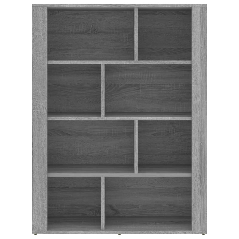 vidaXL szürke sonoma színű szerelt fa tálalószekrény 80x30x106 cm