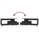 vidaXL fekete szerelt fa dohányzóasztal 90 x 49 x 45 cm