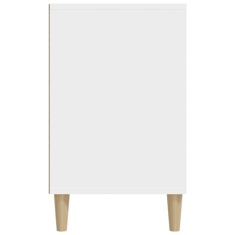 vidaXL fehér szerelt fa cipősszekrény 102x36x60 cm
