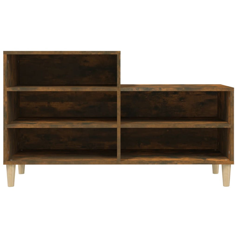 vidaXL füstös tölgy színű szerelt fa cipősszekrény 102 x 36 x 60 cm