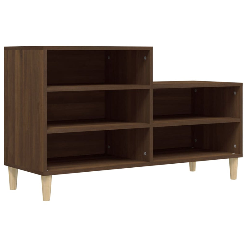 vidaXL barna tölgyszínű szerelt fa cipősszekrény 102x36x60 cm