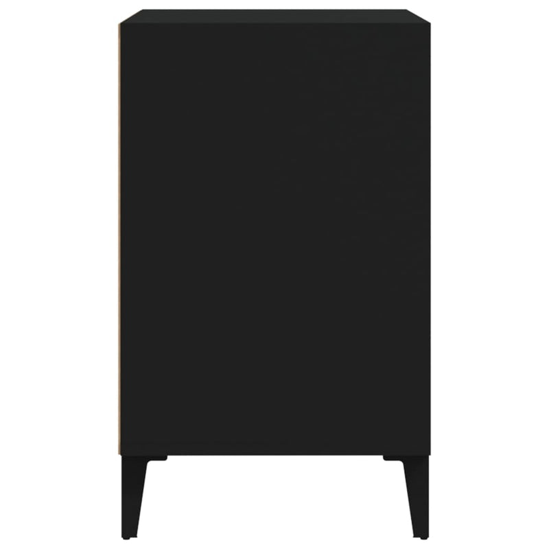 vidaXL fekete szerelt fa cipősszekrény 102x36x60 cm