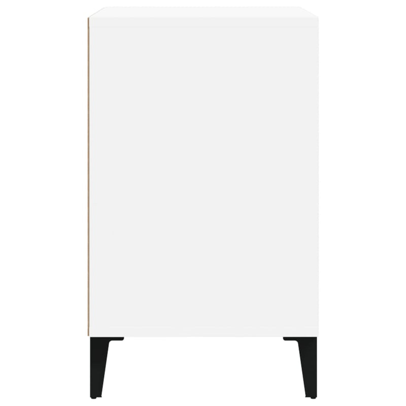 vidaXL magasfényű fehér szerelt fa cipősszekrény 102x36x60 cm