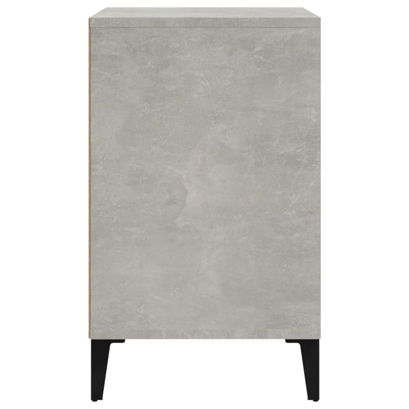 vidaXL betonszürke szerelt fa cipőszekrény 102x36x60 cm