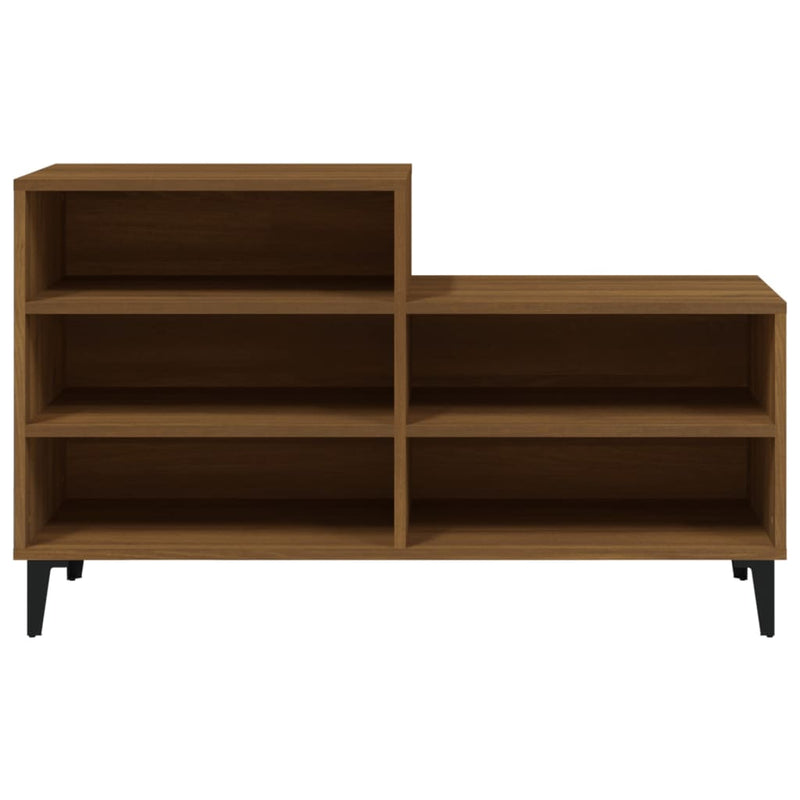 vidaXL barna tölgyszínű szerelt fa cipősszekrény 102x36x60 cm