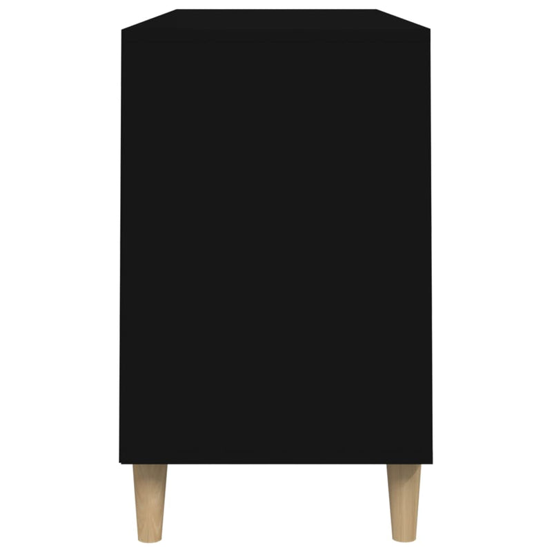 vidaXL fekete szerelt fa cipősszekrény 102x36x60 cm