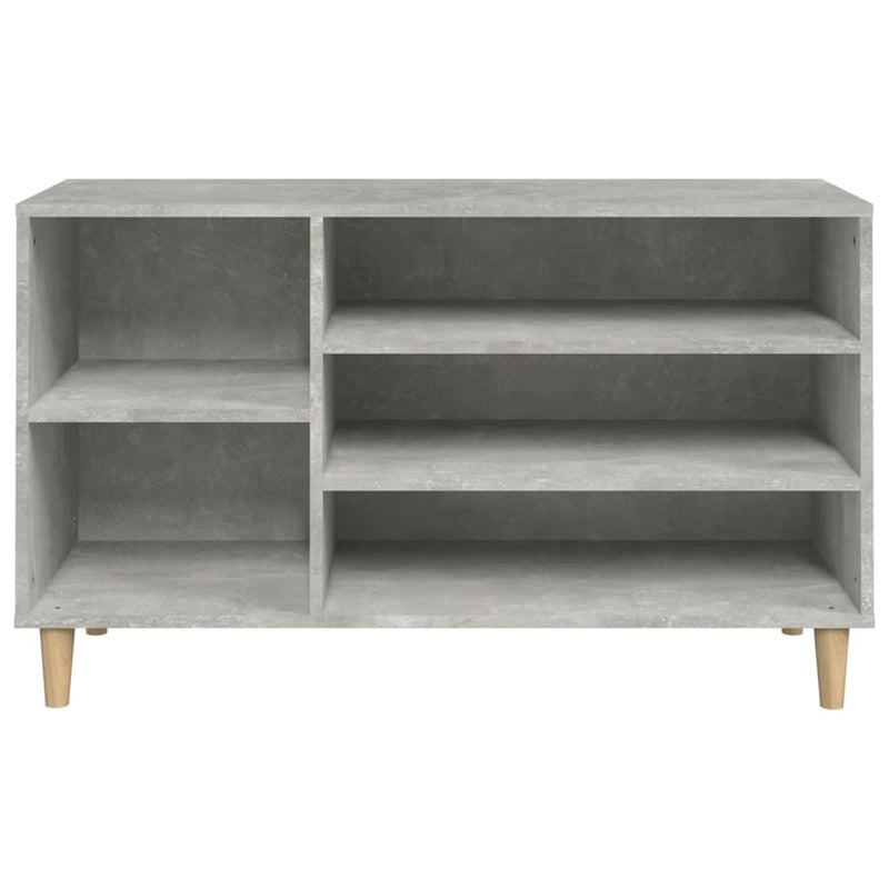 vidaXL betonszürke szerelt fa cipőszekrény 102x36x60 cm