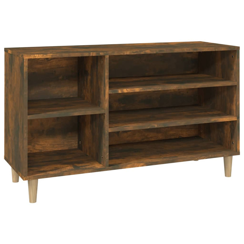 vidaXL füstös tölgy színű szerelt fa cipősszekrény 102 x 36 x 60 cm