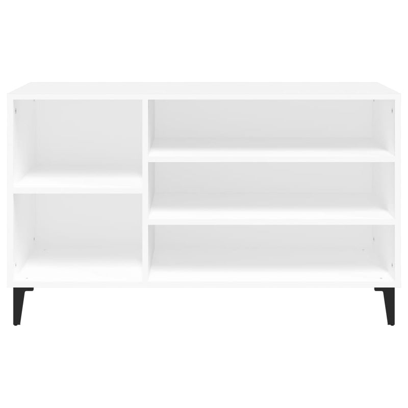 vidaXL fehér szerelt fa cipősszekrény 102x36x60 cm