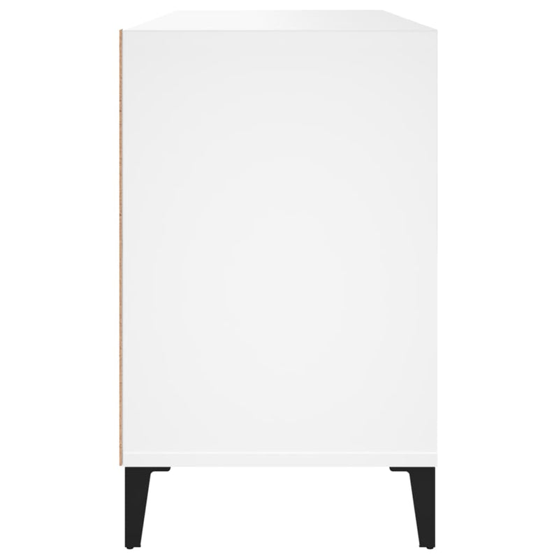 vidaXL fehér szerelt fa cipősszekrény 102x36x60 cm