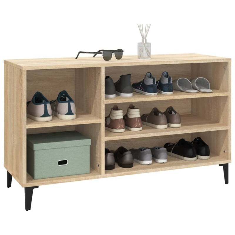 vidaXL sonoma tölgy színű szerelt fa cipőszekrény 102x36x60 cm