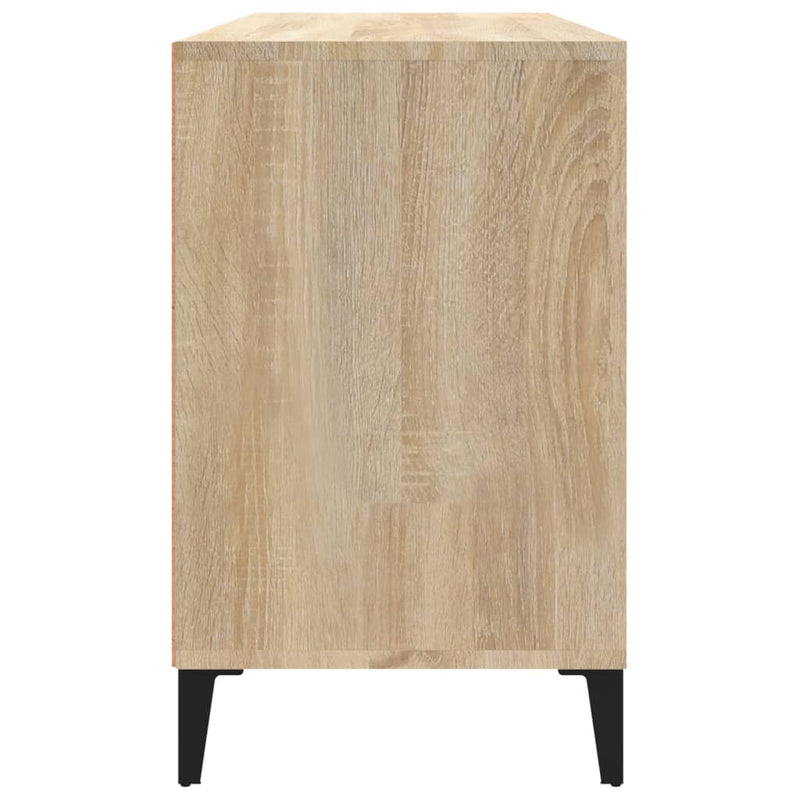 vidaXL sonoma tölgy színű szerelt fa cipőszekrény 102x36x60 cm