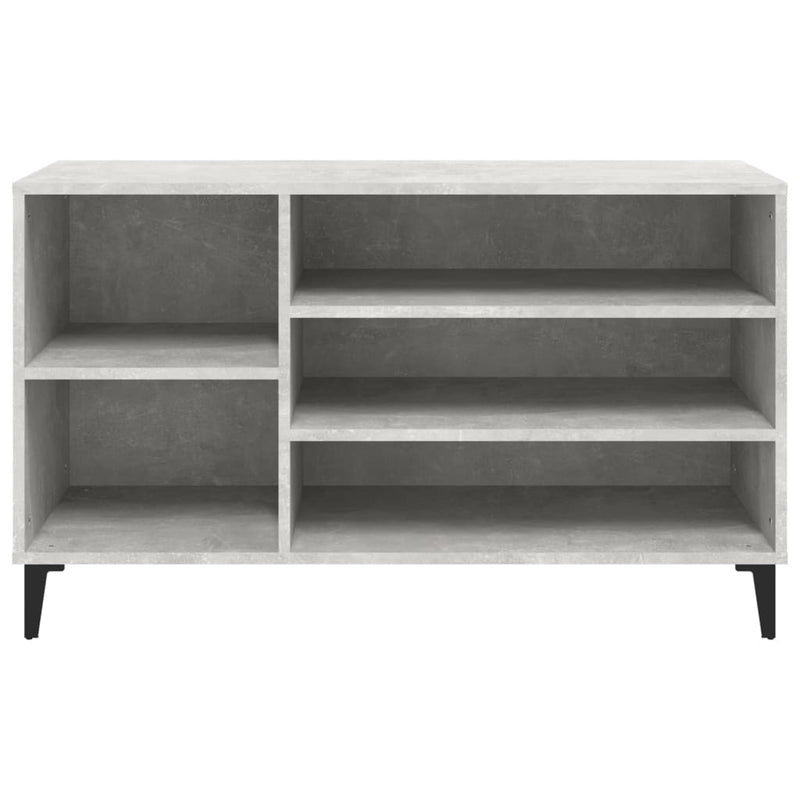 vidaXL betonszürke szerelt fa cipőszekrény 102x36x60 cm