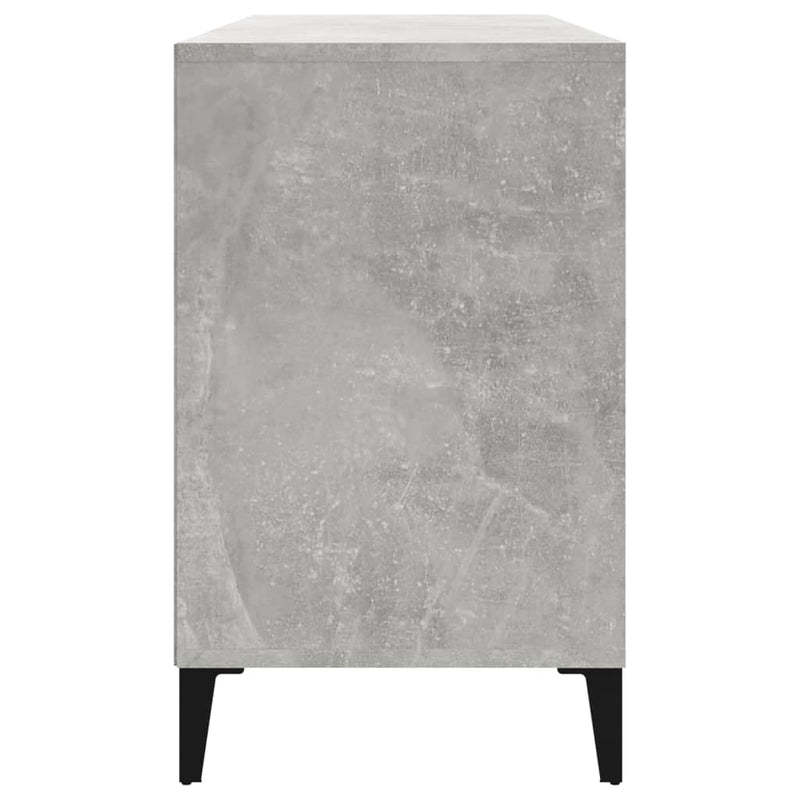 vidaXL betonszürke szerelt fa cipőszekrény 102x36x60 cm