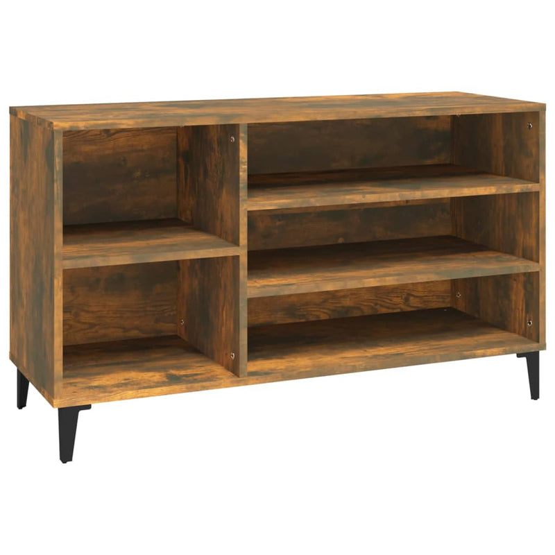 vidaXL füstös tölgy színű szerelt fa cipősszekrény 102 x 36 x 60 cm