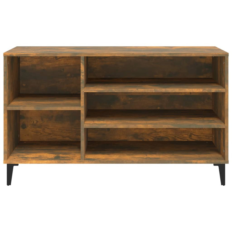 vidaXL füstös tölgy színű szerelt fa cipősszekrény 102 x 36 x 60 cm
