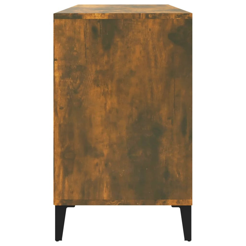 vidaXL füstös tölgy színű szerelt fa cipősszekrény 102 x 36 x 60 cm