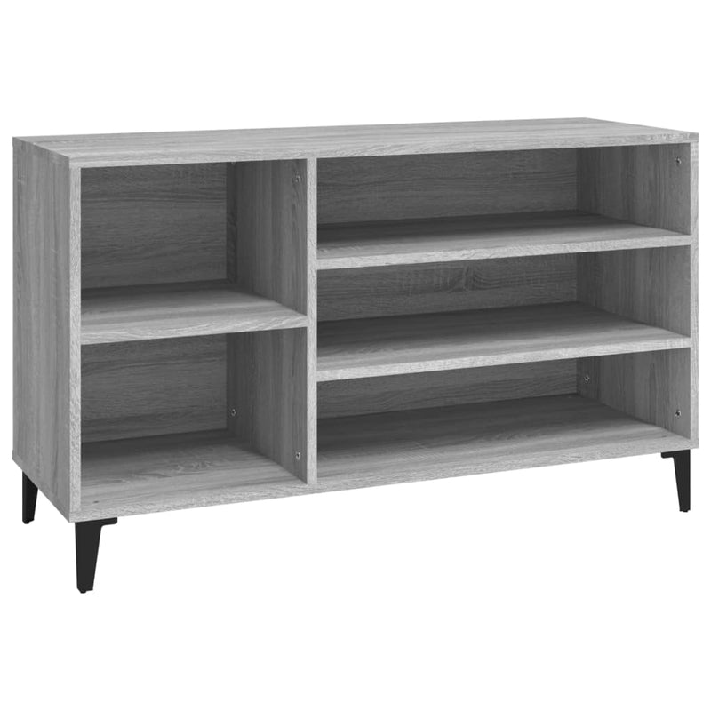 vidaXL szürke sonoma színű szerelt fa cipősszekrény 102x36x60 cm