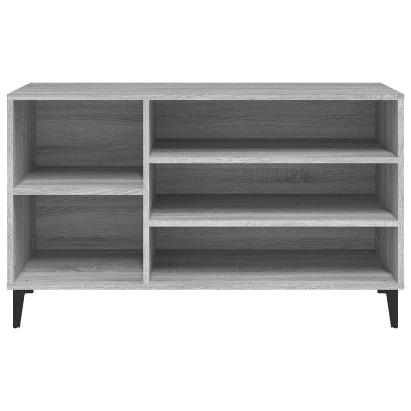 vidaXL szürke sonoma színű szerelt fa cipősszekrény 102x36x60 cm