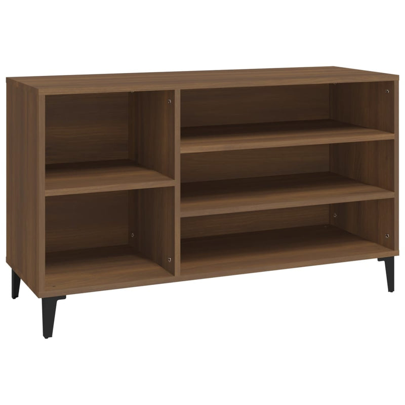 vidaXL barna tölgyszínű szerelt fa cipősszekrény 102x36x60 cm