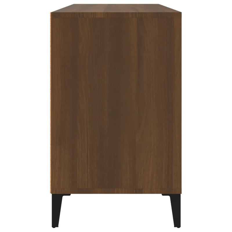 vidaXL barna tölgyszínű szerelt fa cipősszekrény 102x36x60 cm