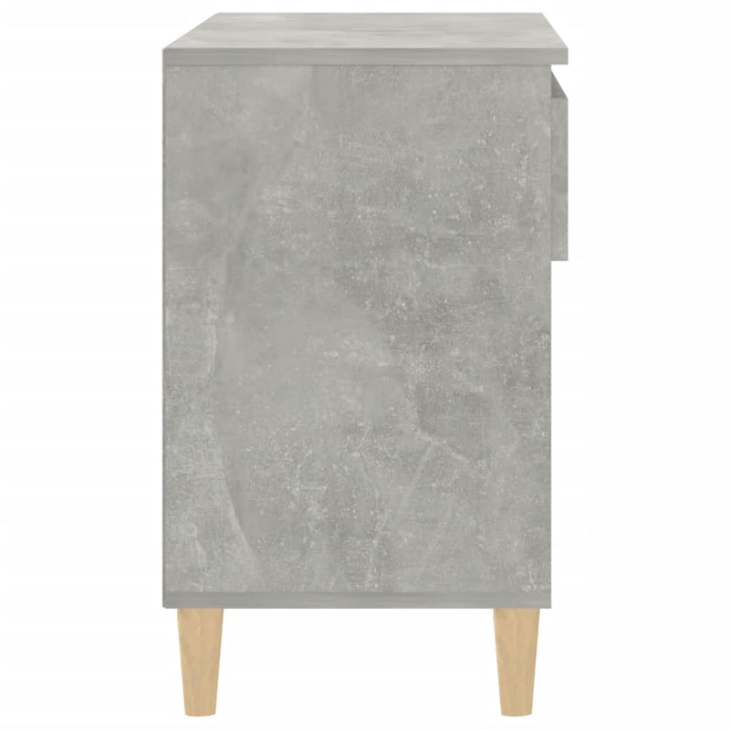 vidaXL betonszürke szerelt fa cipőszekrény 70x36x60 cm