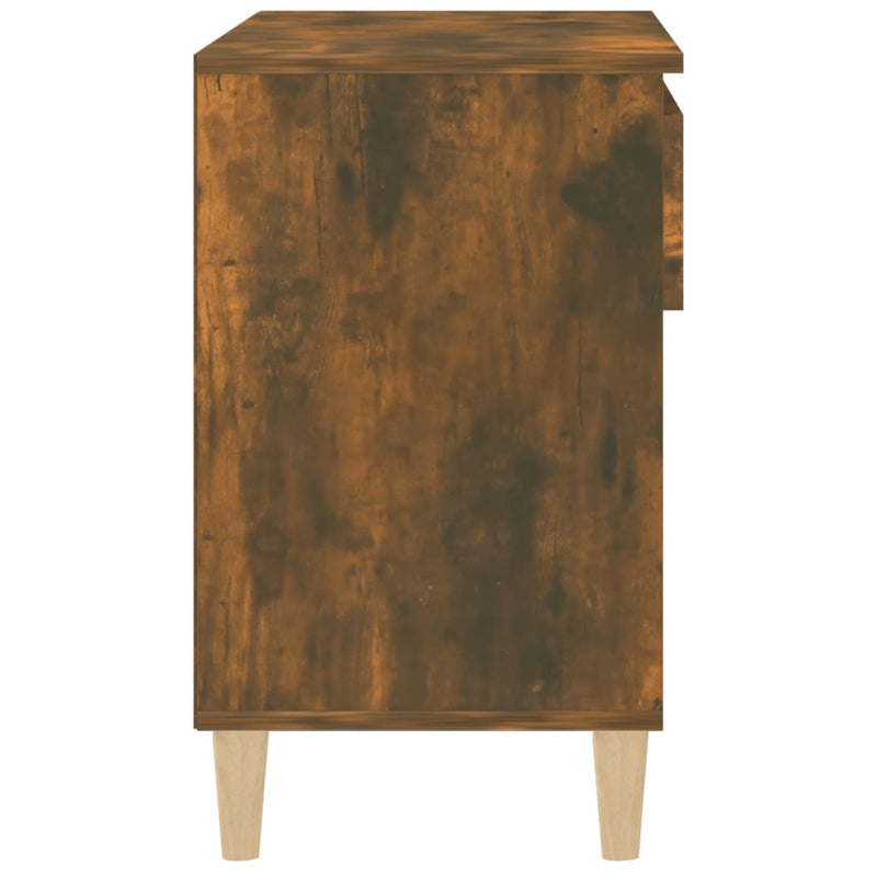 vidaXL füstös tölgy színű szerelt fa cipősszekrény 70 x 36 x 60 cm