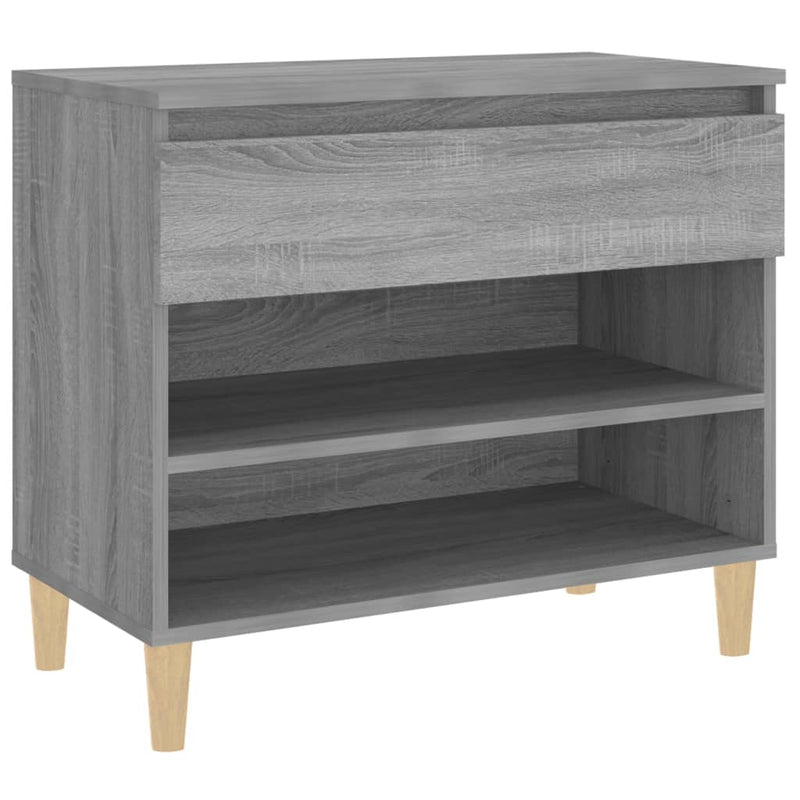 vidaXL szürke sonoma színű szerelt fa cipősszekrény 70x36x60 cm