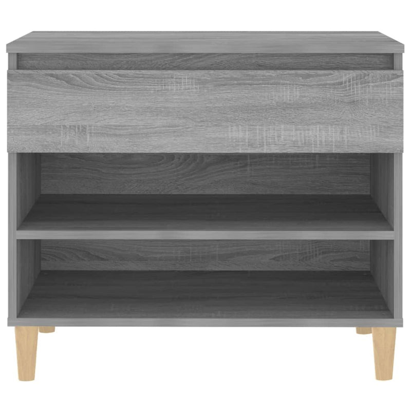 vidaXL szürke sonoma színű szerelt fa cipősszekrény 70x36x60 cm