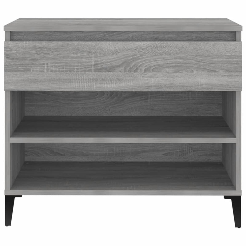 vidaXL szürke sonoma színű szerelt fa cipősszekrény 70x36x60 cm